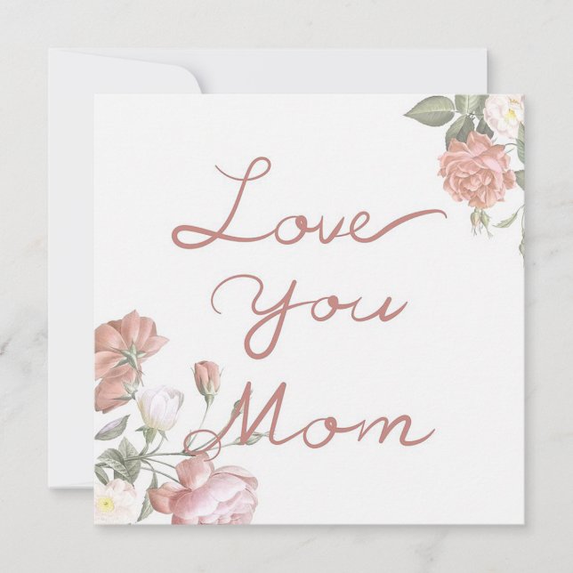 Love You Mum Holiday Card (Front)