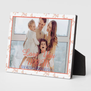 Love You Mum Keepsake Family Photos Mothers Day Plaque