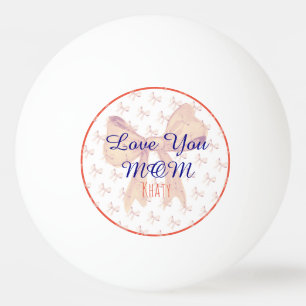 Love You Mum Modern Cute Typography Mothers Day Ping Pong Ball