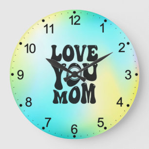 Love You Mum Mother's Day Design-51727 Large Clock