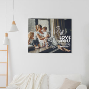 Love You Mum Mother's Day Photo Canvas