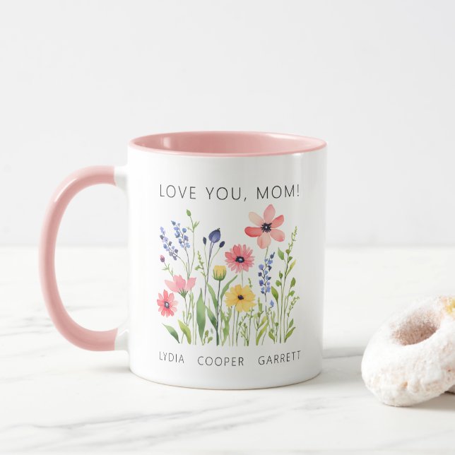 Love You Mum Mug (With Donut)