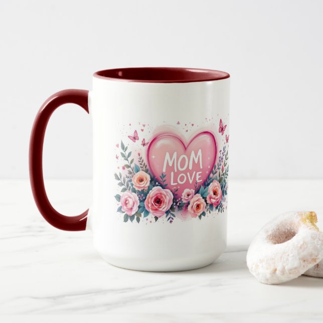 Love you mum  mug (With Donut)