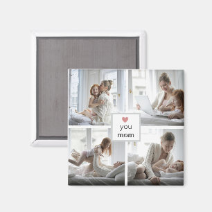 Love You Mum – Personalised Gift Photo Magnet 