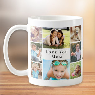 Love You Mum Photo Collage Coffee Mug