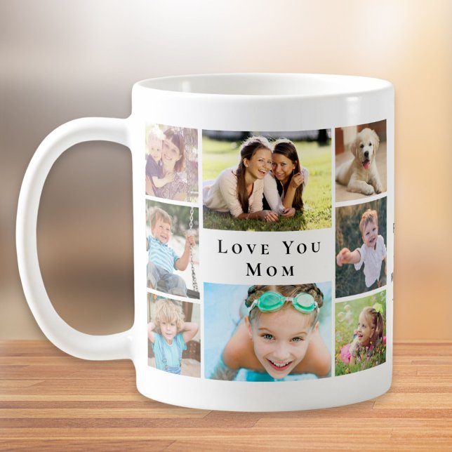 Love You Mum Photo Collage Coffee Mug (Creator Uploaded)