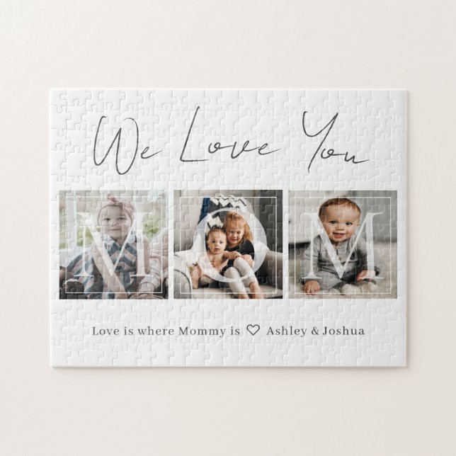 Love You Mum Photo Jigsaw Puzzle (Horizontal)