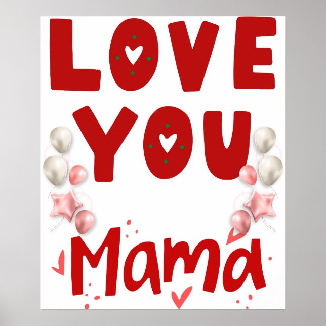 love you mum poster (Front)