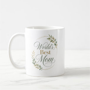 Love You Mum Thank You Botanical Coffee Mug