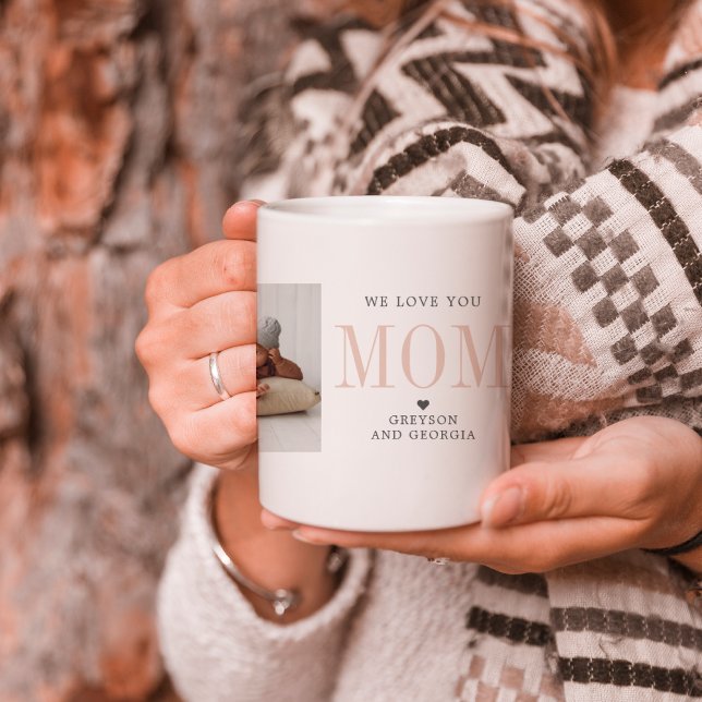 Love You Mum | Two Photo Collage Coffee Mug (Creator Uploaded)