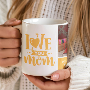 Love You Mum Yellow Mother's Day Gift Coffee Mug