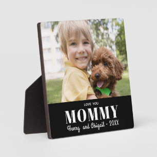 Love You Mummy Photo Family Modern Keepsake Plaque