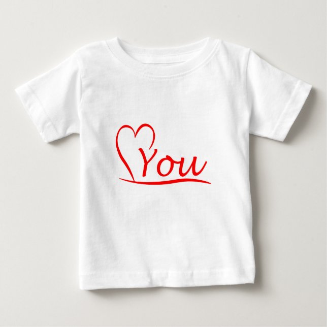 Love You, my heart is always open to you Baby T-Shirt (Front)