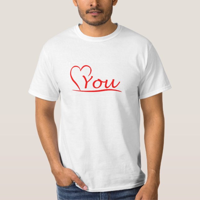 Love You, my heart is always open to you T-Shirt (Front)
