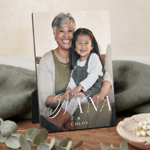 Love You Nana Grandchild Photo Keepsake Gift Plaque