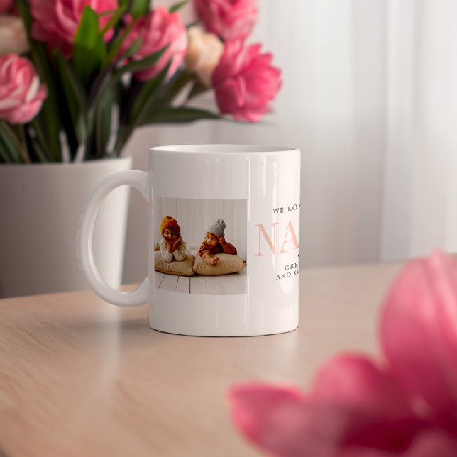 Love You Nana | Two Photo Collage Coffee Mug (Creator Uploaded)