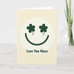 Love You Niece Smiling Face Card