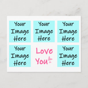 Love You Personalised Postcard
