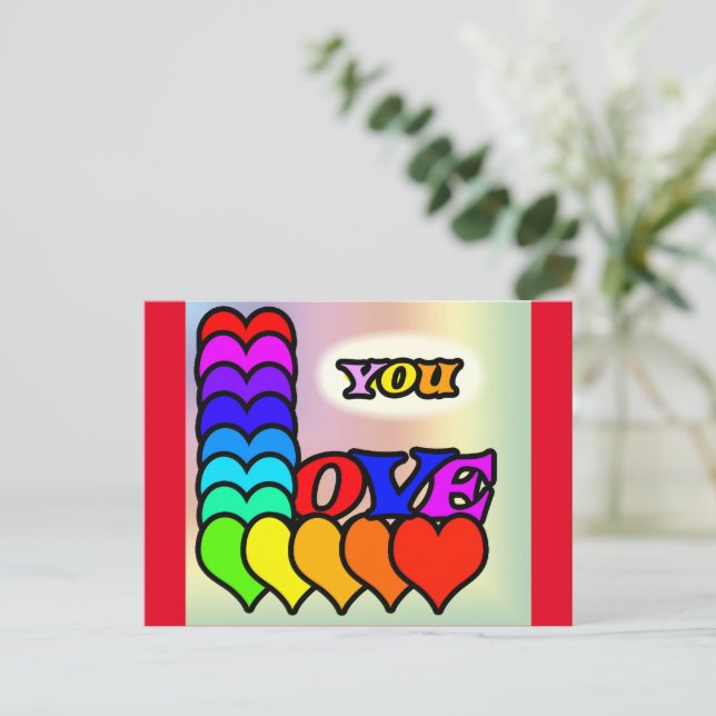 Love You Postcard (Standing Front)