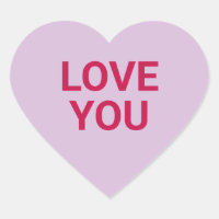 Love you purple cute Valentine's Day conversation