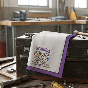 Love You Reminder Kitchen Towel - Tools (Purple)