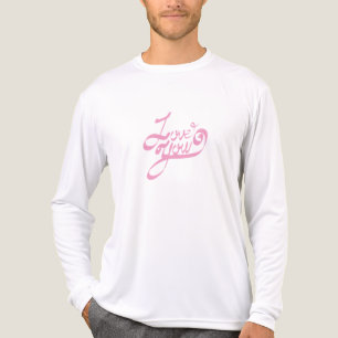 Love You Romantic Message T-Shirt Tri-Blend Shirt