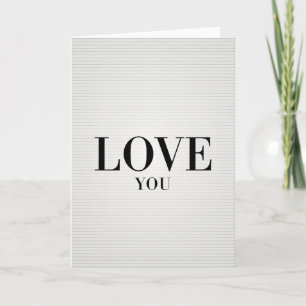 Love You Simple Bold Card