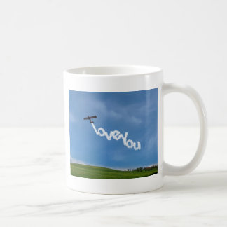 Love You Skywriting Coffee Mug