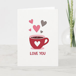 Love You Teacup Art Card