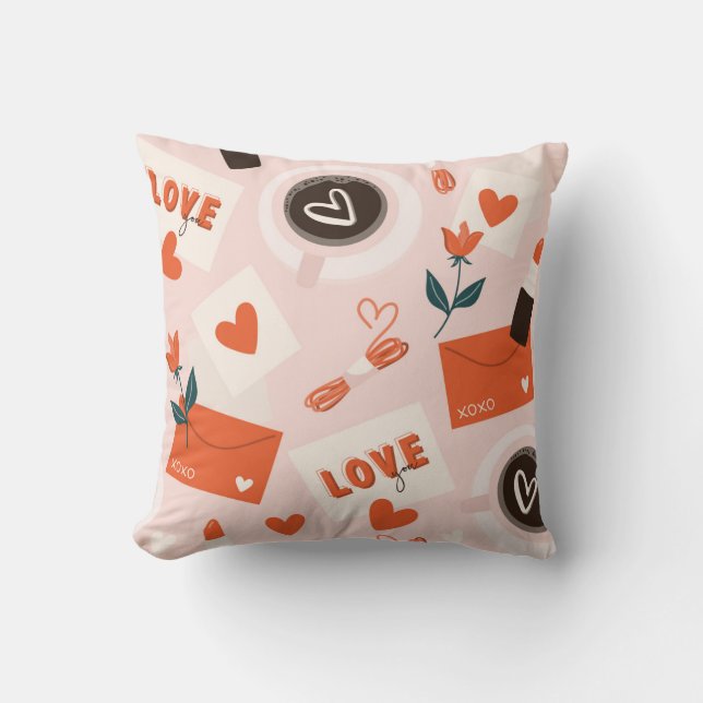 Love You Throw Pillow (Front)