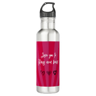 Love You to Mars and Back - Anniversary Gift 710 Ml Water Bottle