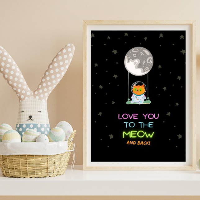 Love you to the meow and back poster (Creator Uploaded)