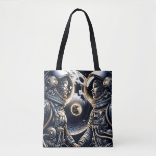 Love You to the Moon and Back   Astronauts Tote Bag