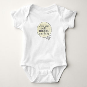 Love You To The Moon And Back Baby Bodysuit