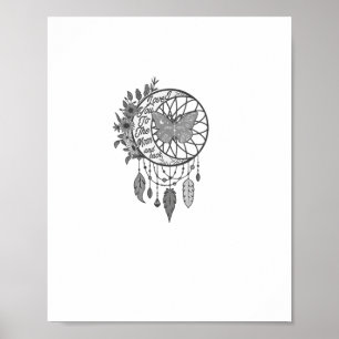 Love You To The Moon And Back Celestial Dreamy Art Poster