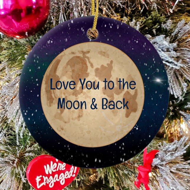 Love You to the Moon and Back Christmas  Ceramic Tree Decoration (Creator Uploaded)
