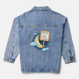 Love You to the Moon and Back Denim Jacket
