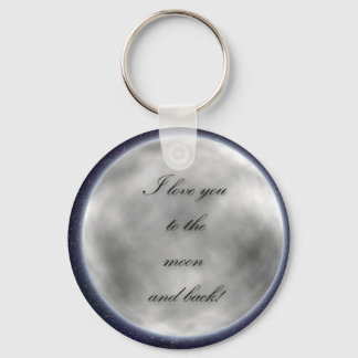 Love you to the moon and back keyring