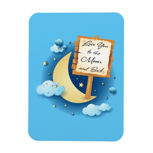 Love You to the Moon and Back  Magnet (Vertical)