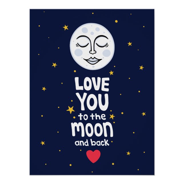 Love You to the Moon and Back Poster (Front)