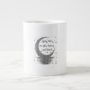 Love You To The Moon And Back Simple Romantic Desi Large Coffee Mug