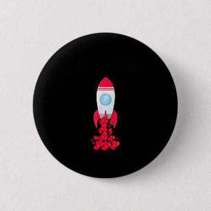 Love You To The Moon And Back Space Shirt Valentin 6 Cm Round Badge