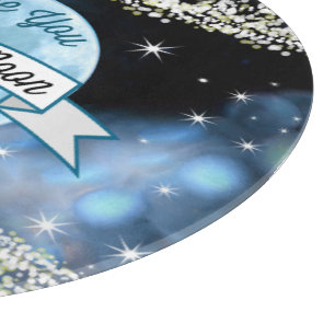 Love You to the Moon and Back Stars Pattern Cutting Board