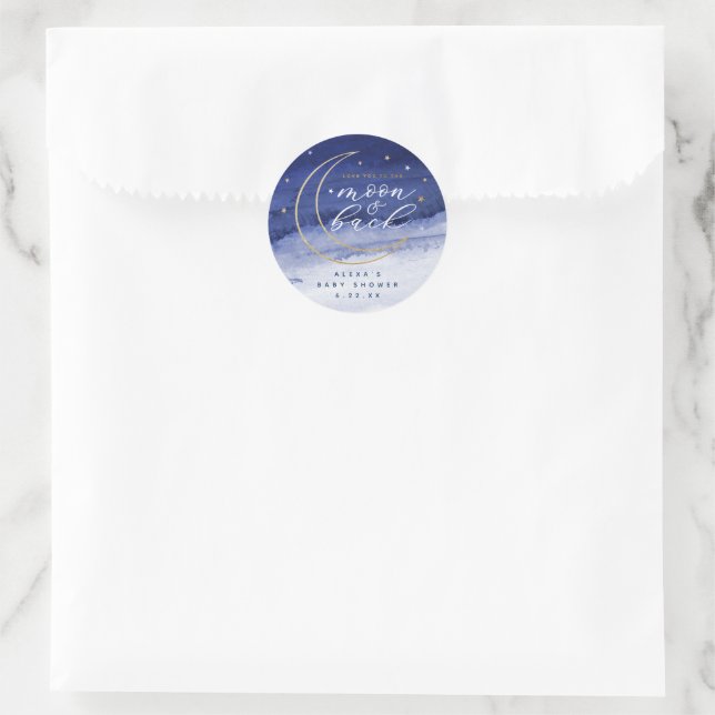 Love you to the Moon and Back Stickers (Bag)