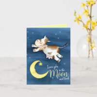 Love you to the moon cow baby shower thank you