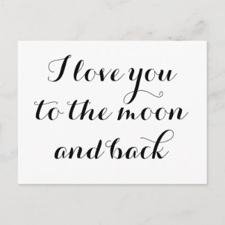 Love You to the Moon Postcard