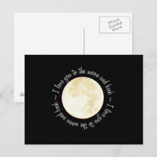 Love You to the Moon Postcard