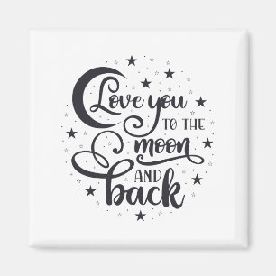 Love you to the moon t-shirt magnet