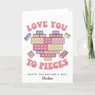 Love you to Valentine's Day pieces  Holiday Card