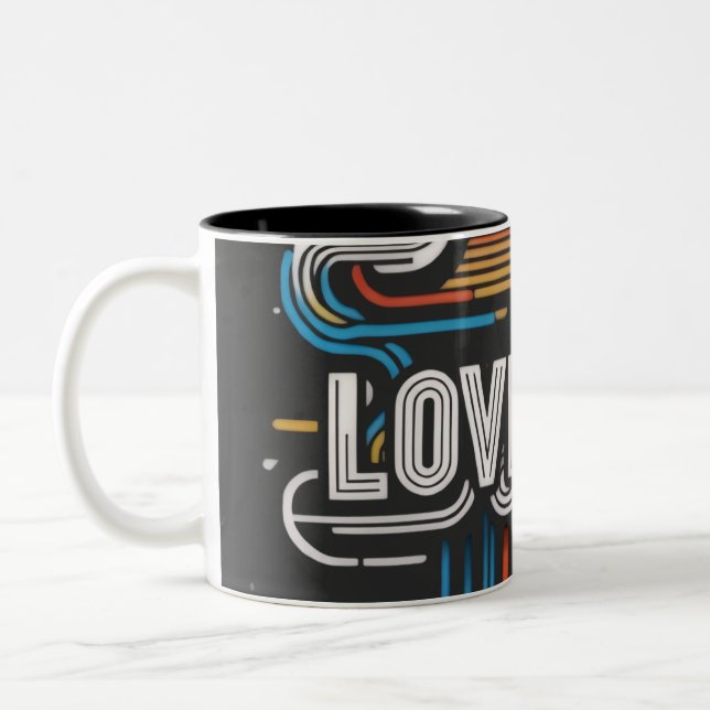 Love you Two-Tone coffee mug (Left)